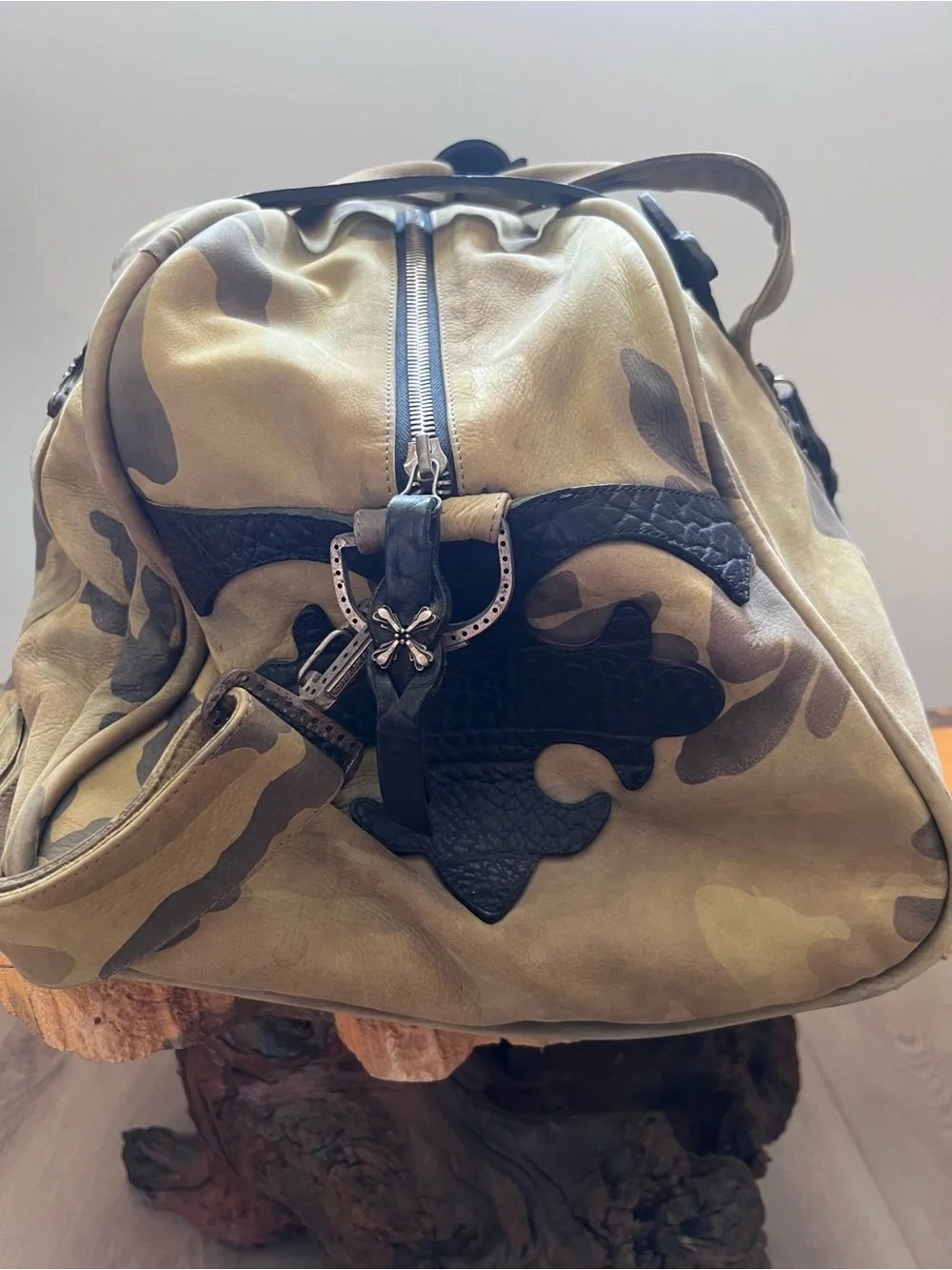 Camouflage Canvas Duffel Bag - Green Camo